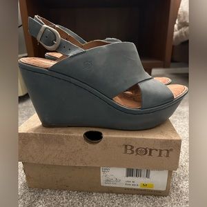 Born Emmy Navy Wedges
